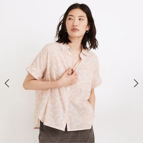 Madewell Daily Shirt in Bold Squiggles - Picture 1 of 4